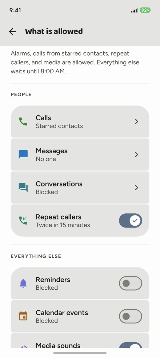 What is allowed to interrupt