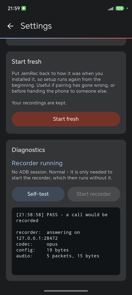 The self-test